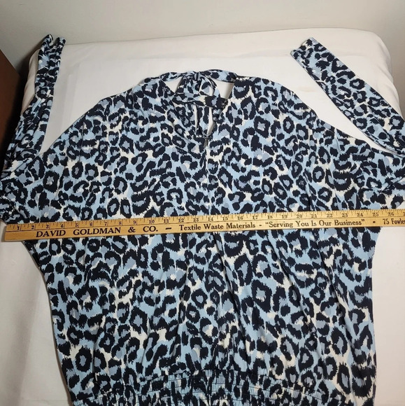 Michael Michael Kors Leopard Print Career Blouse sz S - Picture 7 of 7
